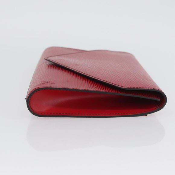 LOUIS VUITTON Epi Art Deco Clutch Bag Red M52637 LV Auth ep13698