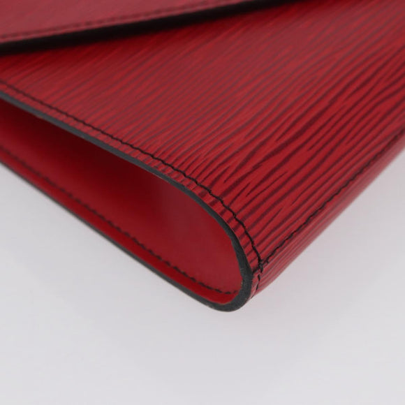 LOUIS VUITTON Epi Art Deco Clutch Bag Red M52637 LV Auth ep13698