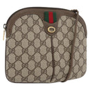 GUCCI GG Supreme Web Sherry Line Tasche PVC Beige Gold 904 02 047 Auth ep13699-1