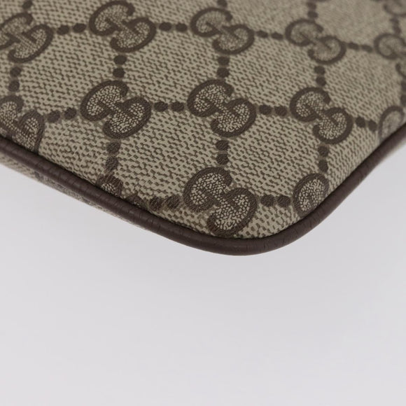 GUCCI GG Supreme Web Sherry Line Tasche PVC Beige Gold 904 02 047 Auth ep13699