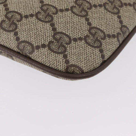 GUCCI GG Supreme Web Sherry Line Tasche PVC Beige Gold 904 02 047 Auth ep13699