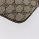 GUCCI GG Supreme Web Sherry Line Tasche PVC Beige Gold 904 02 047 Auth ep13699-13