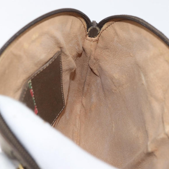 GUCCI GG Supreme Web Sherry Line Tasche PVC Beige Gold 904 02 047 Auth ep13699