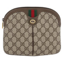 GUCCI GG Supreme Web Sherry Line Tasche PVC Beige Gold 904 02 047 Auth ep13699-2