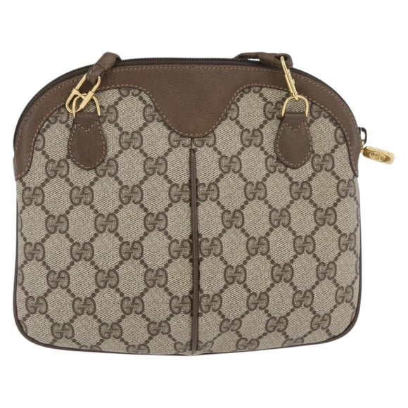 GUCCI GG Supreme Web Sherry Line Tasche PVC Beige Gold 904 02 047 Auth ep13699