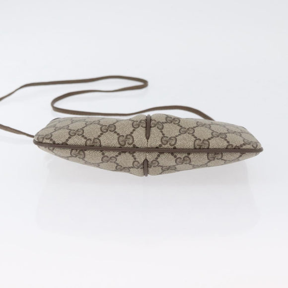 GUCCI GG Supreme Web Sherry Line Tasche PVC Beige Gold 904 02 047 Auth ep13699