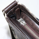 BURBERRY Nova Check Shoulder Bag Canvas Beige Silver Auth ep13710-10