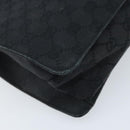 GUCCI GG Canvas Shoulder Bag Black Silver 120841 Auth ep13711-13
