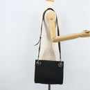 GUCCI GG Canvas Shoulder Bag Black Silver 120841 Auth ep13711-22