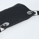 GUCCI GG Canvas Shoulder Bag Black Silver 120841 Auth ep13711-6