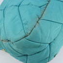 PRADA Shoulder Bag Nylon Light Blue Gold Auth ep13715-14