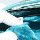 PRADA Shoulder Bag Nylon Light Blue Gold Auth ep13715-12