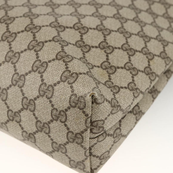 GUCCI GG Supreme Web Sherry Line Tote Bag PVC Beige 39 02 003 Auth ep13723