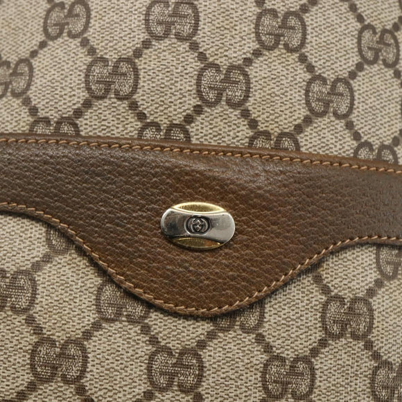 GUCCI GG Supreme Web Sherry Line Tote Bag PVC Beige 39 02 003 Auth ep13723