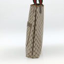 GUCCI GG Supreme Web Sherry Line Tote Bag PVC Beige 39 02 003 Auth ep13723-5