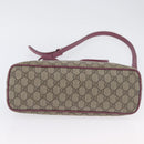 GUCCI GG Supreme Tote Bag PVC 2way Beige Gold 353440 Auth ep13726-5