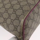 GUCCI GG Supreme Tote Bag PVC 2way Beige Gold 353440 Auth ep13726-10