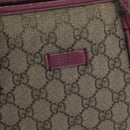 GUCCI GG Supreme Tote Bag PVC 2way Beige Gold 353440 Auth ep13726-19