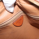 CELINE Macadam Canvas Shoulder Bag PVC Leather Brown Gold Auth ep13731-16