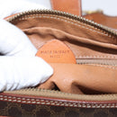 CELINE Macadam Canvas Shoulder Bag PVC Leather Brown Gold Auth ep13731-23