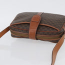 CELINE Macadam Canvas Shoulder Bag PVC Leather Brown Gold Auth ep13731-6