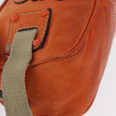 LOEWE Hand Bag Leather Orange Silver Auth ep13732-9