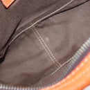 LOEWE Hand Bag Leather Orange Silver Auth ep13732-11