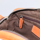 LOEWE Hand Bag Leather Orange Silver Auth ep13732-22