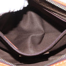 LOEWE Hand Bag Leather Orange Silver Auth ep13732-23