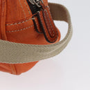 LOEWE Hand Bag Leather Orange Silver Auth ep13732-7