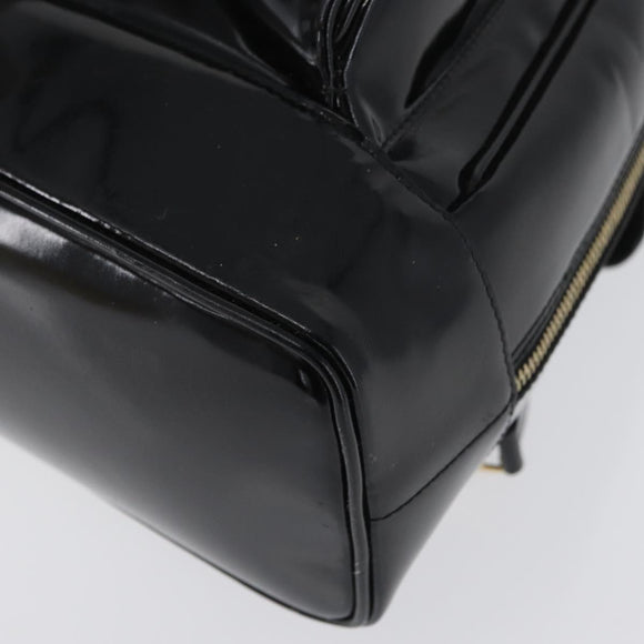 GUCCI Bamboo Body Bag Patent leather Black Gold 003 2113 0027 Auth ep13733