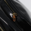 GUCCI Bamboo Body Bag Patent leather Black Gold 003 2113 0027 Auth ep13733-18