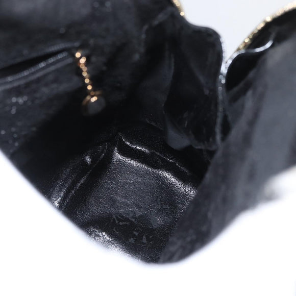GUCCI Bamboo Body Bag Patent leather Black Gold 003 2113 0027 Auth ep13733