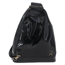 GUCCI Bamboo Body Bag Patent leather Black Gold 003 2113 0027 Auth ep13733-2
