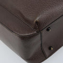 GUCCI Hand Bag Leather Brown Silver 002 1118 0462 Auth ep13739-14