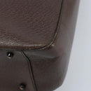 GUCCI Hand Bag Leather Brown Silver 002 1118 0462 Auth ep13739-15