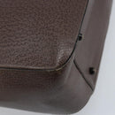 GUCCI Hand Bag Leather Brown Silver 002 1118 0462 Auth ep13739-16