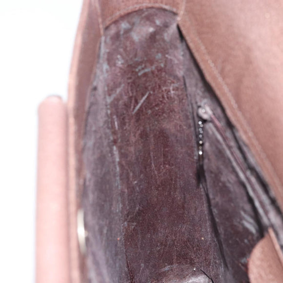 GUCCI Hand Bag Leather Brown Silver 002 1118 0462 Auth ep13739