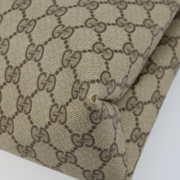 GUCCI GG Supreme Web Sherry Line Tote Bag PVC Beige Gold 39 02 091 Auth ep13740