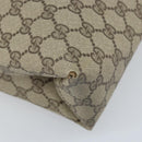 GUCCI GG Supreme Web Sherry Line Tote Bag PVC Beige Gold 39 02 091 Auth ep13740-13