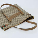 GUCCI GG Supreme Web Sherry Line Tote Bag PVC Beige Gold 39 02 091 Auth ep13740-6