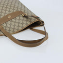 GUCCI GG Supreme Web Sherry Line Tote Bag PVC Beige Gold 39 02 091 Auth ep13740-7