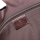 GUCCI GG Canvas Shoulder Bag Beige Silver 145857 Auth ep13742-15