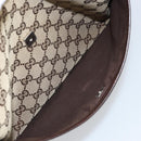 GUCCI GG Canvas Shoulder Bag Beige Silver 145857 Auth ep13742-21