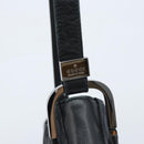 GUCCI GG Canvas Shoulder Bag Black Silver Auth ep13745-15