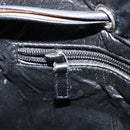 GUCCI GG Canvas Shoulder Bag Black Silver Auth ep13745-20