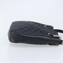 GUCCI GG Canvas Shoulder Bag Black Silver Auth ep13745-4