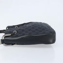 GUCCI GG Canvas Shoulder Bag Black Silver Auth ep13745-5