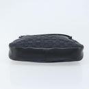 GUCCI GG Canvas Shoulder Bag Black Silver Auth ep13745-9