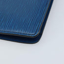 LOUIS VUITTON Epi Montaigne 23 Clutch Bag Blue M52665 LV Auth ep13746-16